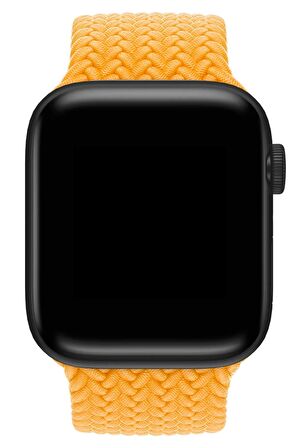 Watch 2 3 4 5 6 7 8 9 Se 42 44 45 49mm Uyumlu Örgü Loop Kordon Sari Small Beden
