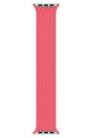 Watch 2 3 4 5 6 7 8 9 Se 42 44 45 49mm Uyumlu Örgü Loop Kordon Pembe Medium Beden