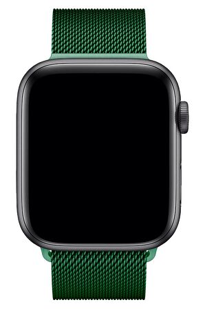 Watch 2 3 4 5 6 7 8 9 Se 42 44 45 49mm Uyumlu Milano Çelik Kordon Viridiyen