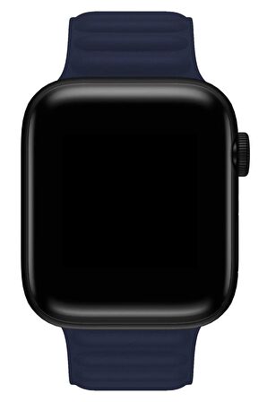Watch 2 3 4 5 6 7 8 9 Se 42 44 45 49mm Uyumlu Broad Deri Kordon Blue