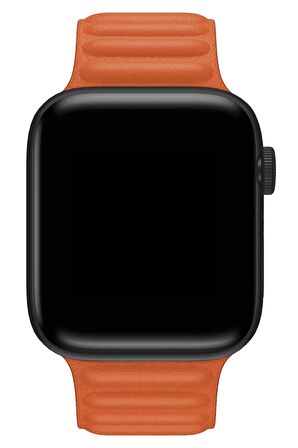 Watch 2 3 4 5 6 7 8 9 Se 42 44 45 49mm Uyumlu Broad Deri Kordon Orteg