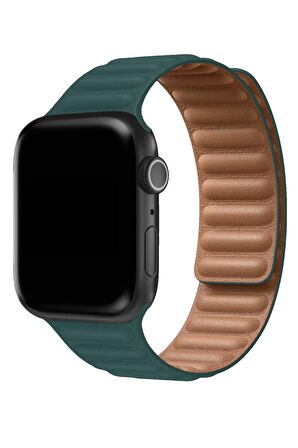 Watch 2 3 4 5 6 7 8 9 Se 42 44 45 49mm Uyumlu Broad Deri Kordon Pine