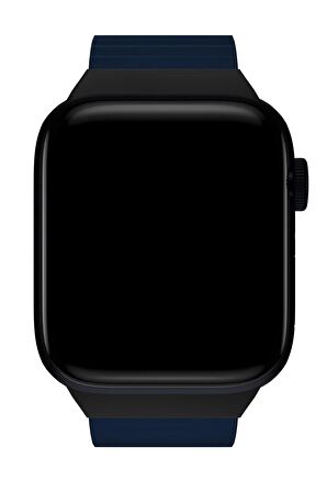 Watch 2 3 4 5 6 7 8 9 Se 42 44 45 49mm Uyumlu Mıknatıslı Deri Kordon Davin