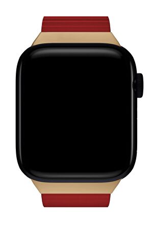 Watch 2 3 4 5 6 7 8 9 Se 42 44 45 49mm Uyumlu Mıknatıslı Deri Kordon Vernon