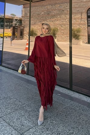 Mirel Volanlı Tesettür Takım