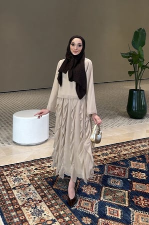 Mirel Volanlı Tesettür Takım