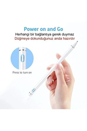 Apple Ipad Iphone Android Uyumlu Pencil Dokunmatik Stylus Kalem