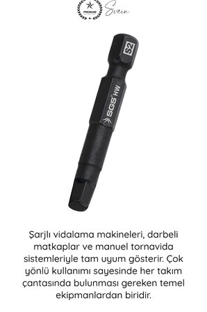 #Allen 7 mm Allen Bits Uç 5 cm S2 Çelik Profesyonel Alyan Tornavida Ucu Manyetik Altıgen Vida Sökme Takma Matkap Şarjlı Vidalama Uyumlu Black Pro Series Dayanıklı Hassas Uzun Ömürlü El Aleti Aparatı