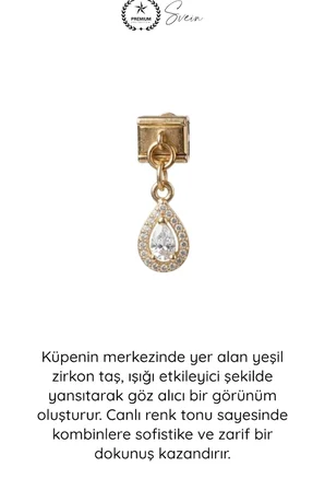 #Küpe 316L Çelik Gold Renk Sallantılı Damla Küpe Beyaz Zirkon Taşlı Kararmaz Paslanmaz Zarif Şık Kadın Takı Günlük Kombin Davet Aksesuarı Nomination Charm Uyumlu