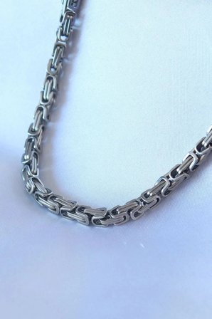 #ZincirKolye 316L Çelik Kral Zincir Erkek Kolye Gümüş Renk 60 cm Kararmaz Paslanmaz Kalın Halkalı Şık Modern Günlük Kombin Takı Aksesuar Dayanıklı Metal Tasarım
