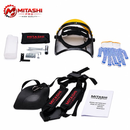 Mitashi Pro MTS52 Benzinli Yan Tırpan 52CC-2HP Akrep Çapalama Makinesi