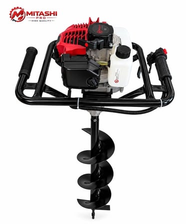 Mitashi Pro MTB Euro5 52CC Benzinli Toprak Burgu Makinesi - 20 CM