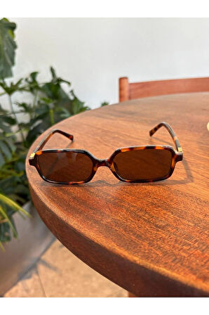 Miux mi Metal Aksesuarlı Kare Güneş Gözlüğü Miux Şık unisex Model Uv400 Koruma