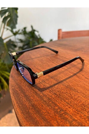 Miux mi Metal Aksesuarlı Kare Güneş Gözlüğü Miux Şık unisex Model Uv400 Koruma