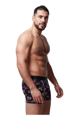 Erkek Boxer Karışık Desenli 3'lü Set Pamuk Boxer Mix