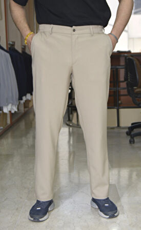Manjogger Gofre Jogger Pantolon Bej
