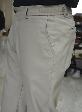 Manjogger Gofre Jogger Pantolon Bej