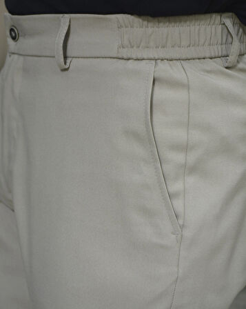 Manjogger Gofre Jogger Pantolon Bej