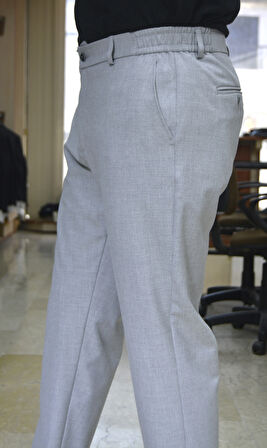 Manjogger Bez Ayağı Jogger Pantolon Açık Gri