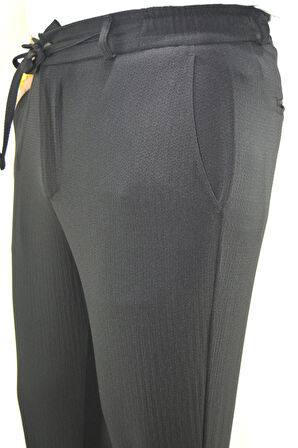 Manjogger Gofre Jogger Pantolon Siyah