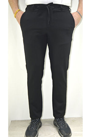 Manjogger Gofre Jogger Pantolon Siyah