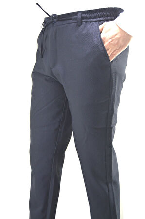 Manjogger Gofre Jogger Pantolon Lacivert