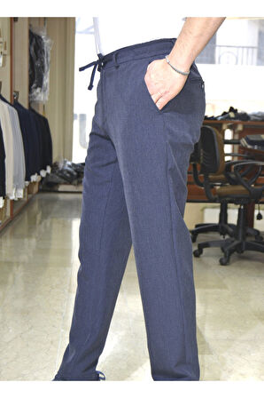 Manjogger Gofre Jogger Pantolon Lacivert