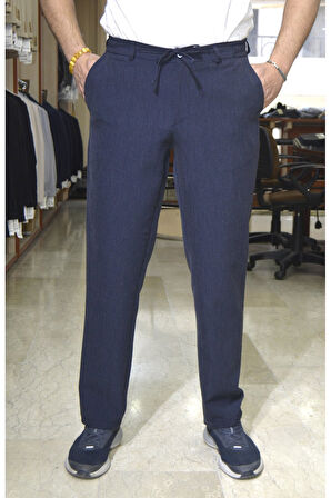 Manjogger Gofre Jogger Pantolon Lacivert