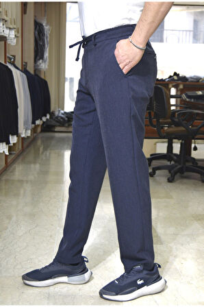 Manjogger Gofre Jogger Pantolon Lacivert
