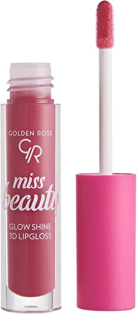 Golden Rose Miss Beauty Glow Shine 3D Lipgloss Dudak Parlatıcı No:04 Pink Dream