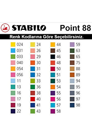 88/30 0,4 mm Keçe Uçlu Kalem Açık Alev Kırmızı (1 Adet)