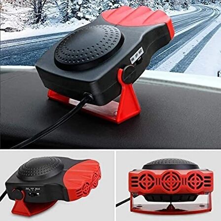 Mobgift Çakmaklık Girişli 12 V 150 W Araba Soğutma Fanı Sıcak Isıtıcı Ön Cam Buğu Çözücü