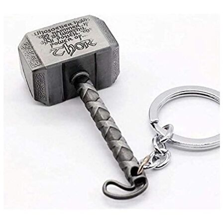 Mobgift Thor Anahtarlık Ragnarok Mjölnir Axe Anahtarlık Hammer Thor Anahtarlık, Çekiç Anahtarlık Savaş Balta Anahtarlıklar Tanrı, Gümüş,