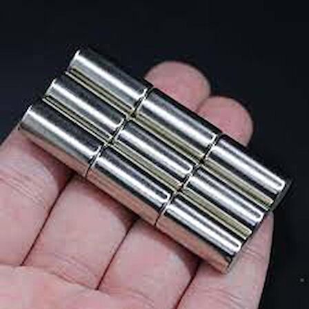 Neodyum Mıknatıs Çap 10mm X Kalınlık 20mm Neodymium 2 Adet Neodium Mıknatıs