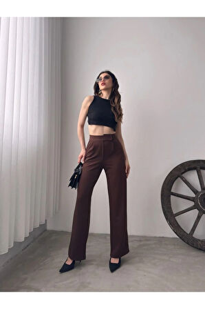Palazzo Pantolon- Kahverengi