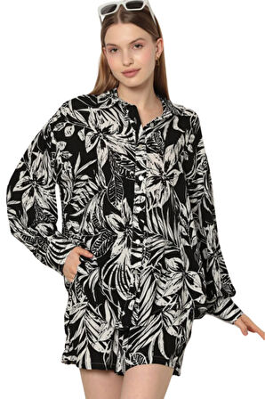 Alt Üst Şortlu Takım - Desenli