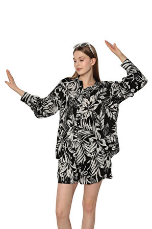 Alt Üst Şortlu Takım - Desenli