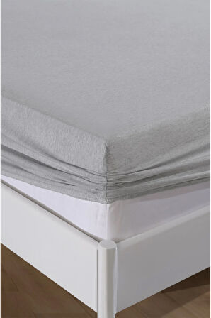 %100 Pamuk Çarşaf Takimi-Gri