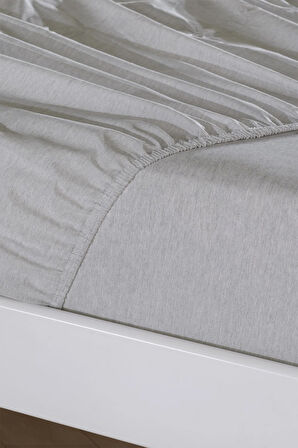 %100 Pamuk Çarşaf Takimi-Gri