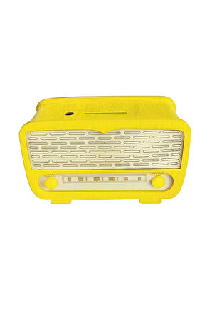 Radyo Kumbara - Ceviz Ağaçı Işleme - Sari