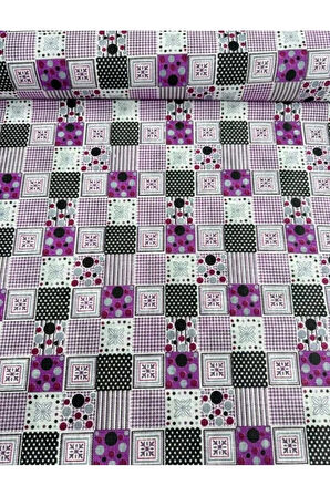 Masa Örtüsü & Piknik Örtsü -Raşel Kumaş 120 Cm X 160 Cm -Kare Desenli