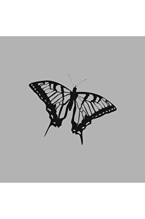 Ahşap İşleme Duvar Süsü- Kelebek - 50 Cm X 30 Cm