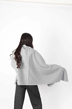 Şık Kullanım Pamuk Polyester Şal-Füme
