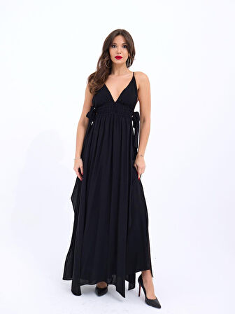 melfxxl 6886 ELBİSE-SİYAH