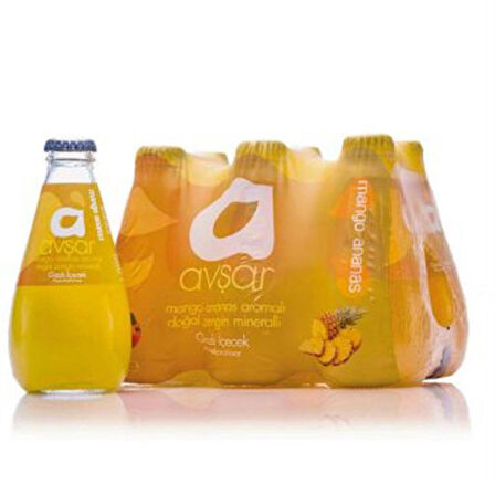 Avşar C+ Plus Mango & Ananas Aromalı Maden Suyu 12 li 200 ml