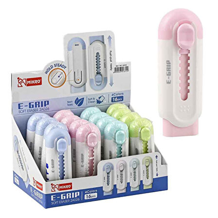 Mikro Sürgülü Silgi E-Grip 2A026