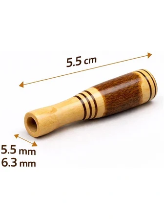 Meka Ahşap Ağızlık Sigara Aksesuarı Şimşir Ağacı 7 cm 8 mm