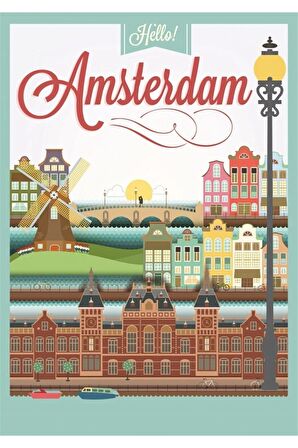 Amsterdam 1000 Parça Premium Kalite Puzzle