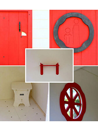 MANDU Ahşap Soyunma Kabini XL SARI