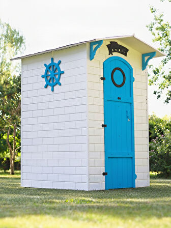 MANDU Ahşap Soyunma Kabini XL MAVİ